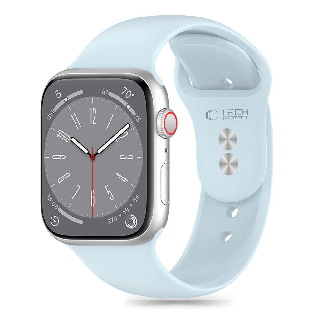 Tech-Protect Silicone Strap for Apple Watch 4 / 5 / 6 / 7 / 8 / 9 / SE (38 / 40 / 41 mm) - Blueeng