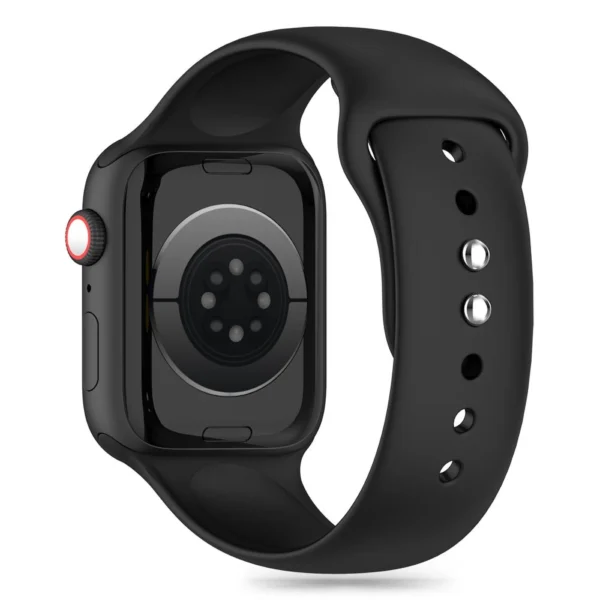 Tech-Protect Silicone Strap for Apple Watch 4 / 5 / 6 / 7 / 8 / 9 / SE / Ultra 1 / 2 (42 / 44 / 45 / 49 mm) - Blackeng