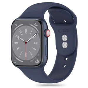 Tech-Protect Silicone Strap for Apple Watch 4 / 5 / 6 / 7 / 8 / 9 / SE / Ultra 1 / 2 (42 / 44 / 45 / 49 mm) - Blueeng