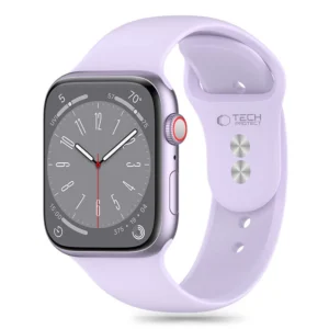 Tech-Protect Silicone Strap for Apple Watch 4 / 5 / 6 / 7 / 8 / 9 / SE / Ultra 1 / 2 (42 / 44 / 45 / 49 mm) - Purpleeng
