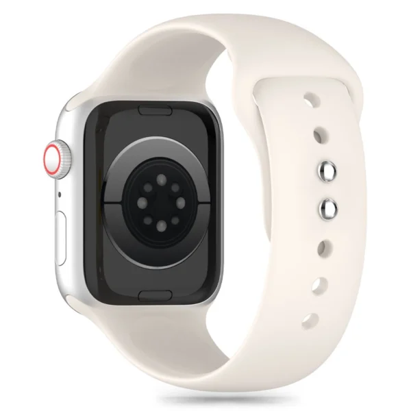 Tech-Protect Silicone Strap for Apple Watch 4 / 5 / 6 / 7 / 8 / 9 / SE / Ultra 1 / 2 (42 / 44 / 45 / 49 mm) - Beigeeng