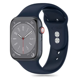 Tech-Protect Silicone Strap for Apple Watch 4 / 5 / 6 / 7 / 8 / 9 / SE / Ultra 1 / 2 (42 / 44 / 45 / 49 mm) - Blueeng