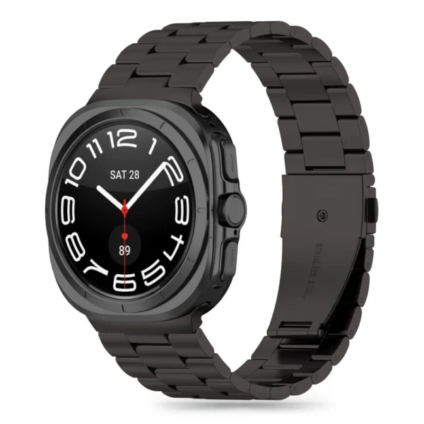 Tech-Protect Stainless Bracelet for Samsung Galaxy Watch Ultra (47mm) - Blackeng