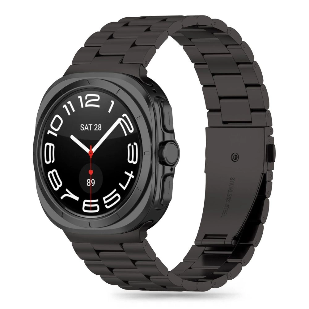 Tech-Protect Stainless Bracelet for Samsung Galaxy Watch Ultra (47mm) - Blackeng