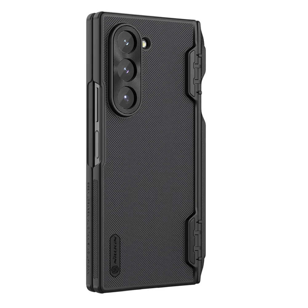 Nillkin Super Frosted Shield Fold Magnetic Case for Samsung Galaxy Z Fold 6 5G with stylus holder and magnetic module - blackeng