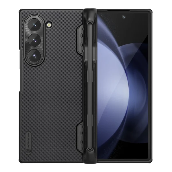Nillkin Super Frosted Shield Fold Magnetic Case for Samsung Galaxy Z Fold 6 5G with stylus holder and magnetic module - blackeng