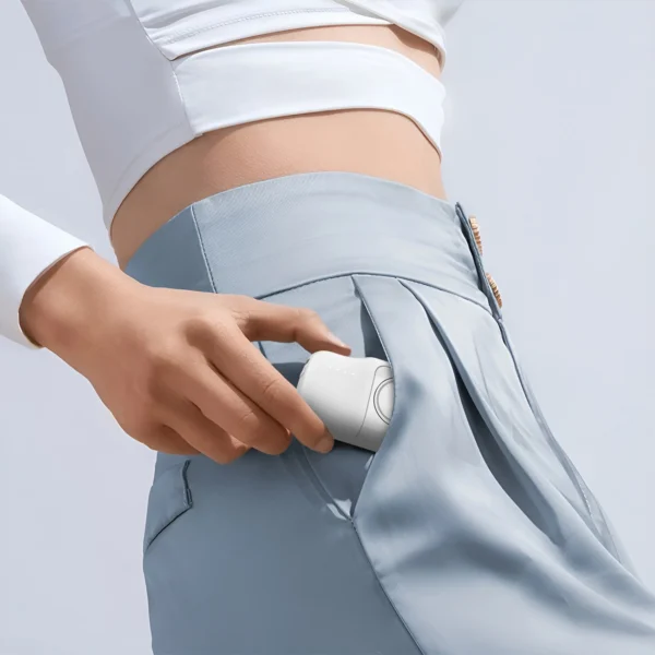 Wozinsky WF16-YCS 5000mAh 15W USB-C Mini Power Bank with Built-in USB-C Cable and Apple Watch Charger - Whiteeng