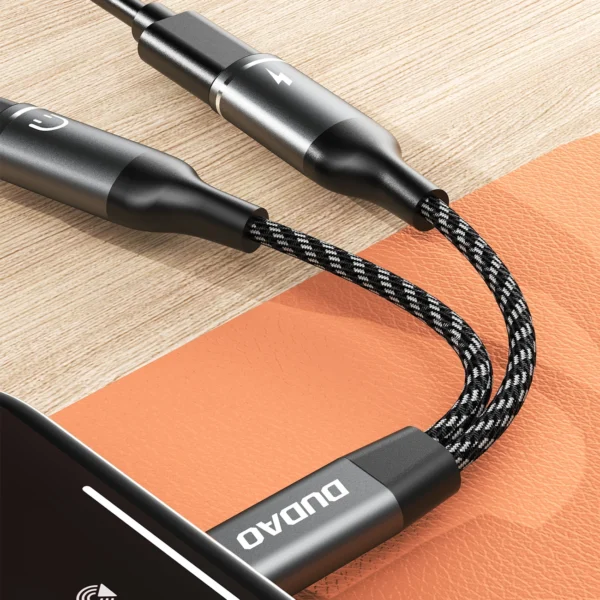 Dudao L13C+ 2in1 USB-C Adapter - Grayeng