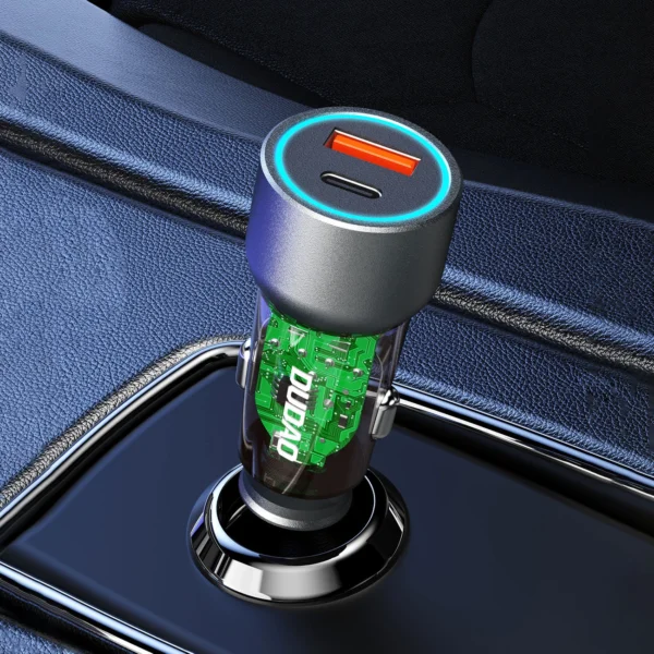 Dudao R4T 30W USB-A / USB-C Car Charger - Grayeng