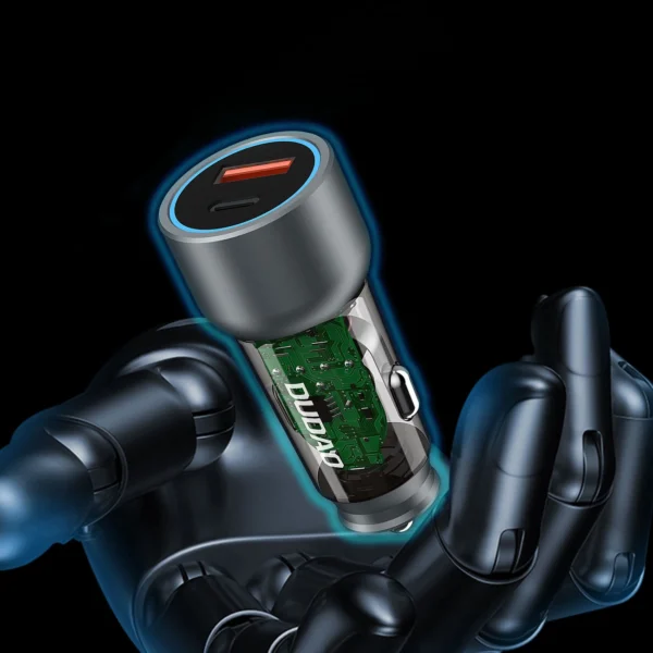 Dudao R4T 30W USB-A / USB-C Car Charger - Grayeng