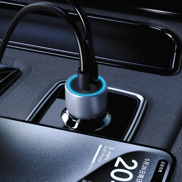 Dudao R4T 30W USB-A / USB-C Car Charger - Grayeng