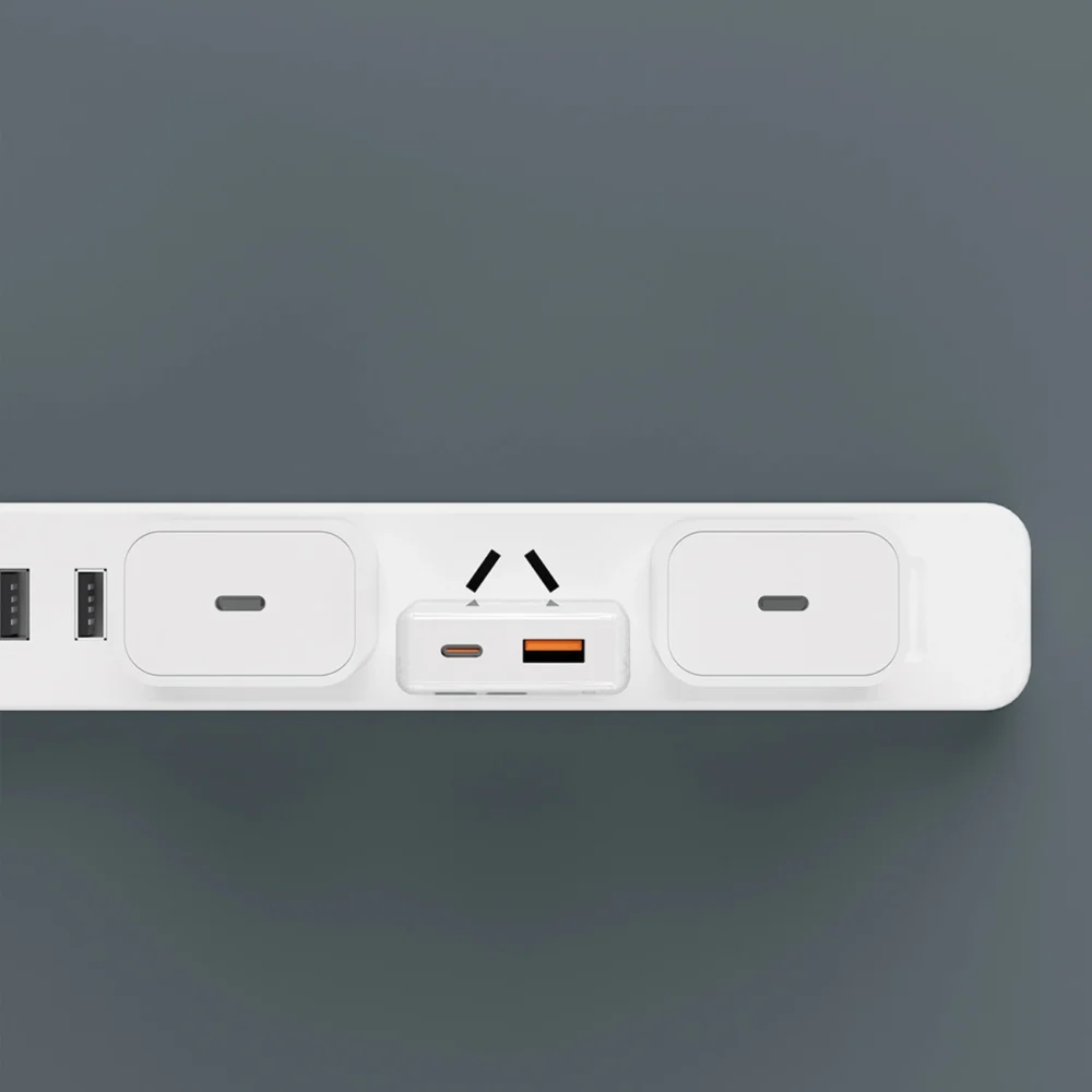 GaN Dudao A30EUT 30W USB-A / USB-C Wall Charger + USB-C - USB-C Cable - Whiteeng