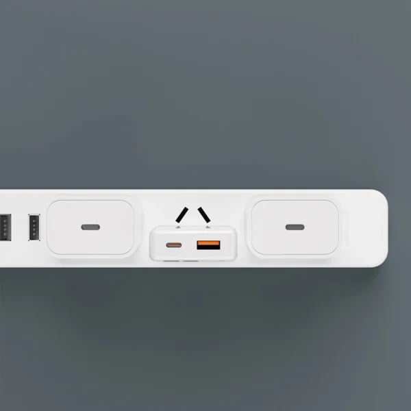 GaN Dudao A30EU 30W USB-A / USB-C Wall Charger - Whiteeng