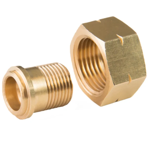 Reduction adapter from a gas cylinder 21.8mm L - 3/8" Leng