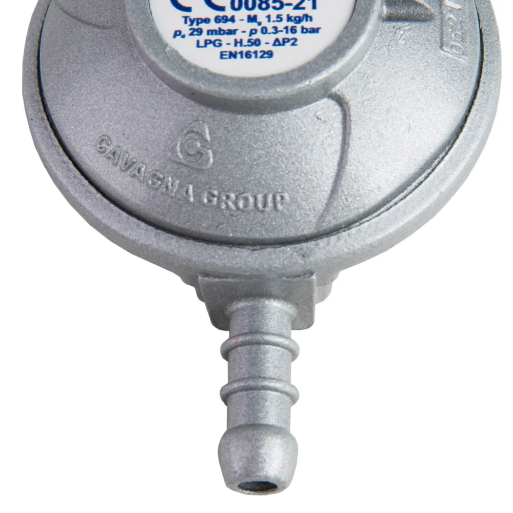 Gas pressure reducer for LPG gas cylinder 37mbar 1.5kg/h Type 694eng