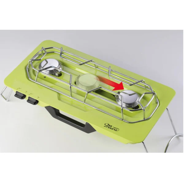 MOVE camping stove 2 burners for gas cartridges + adjustable burner 4.6kWeng