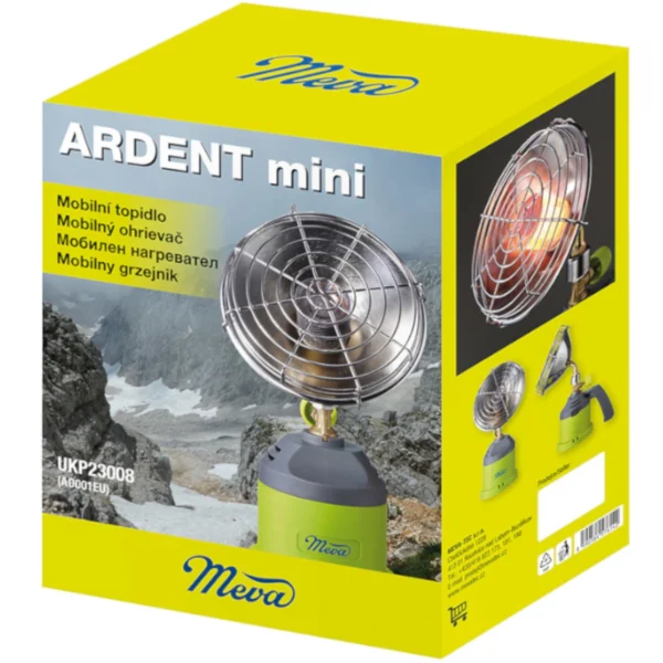 ARDENT MINI solar heater for gas cartridge 1kWeng