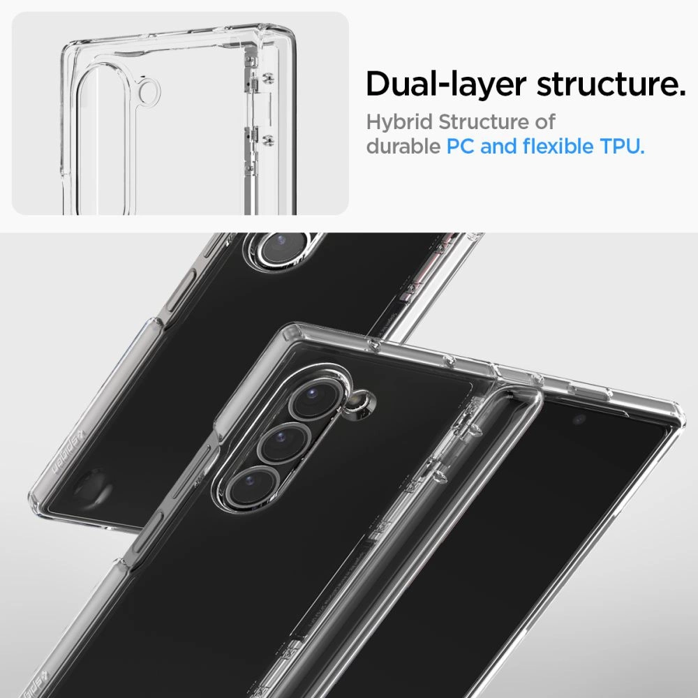 Spigen Ultra Hybrid Pro Case for Samsung Galaxy Z Fold 6 - Transparenteng