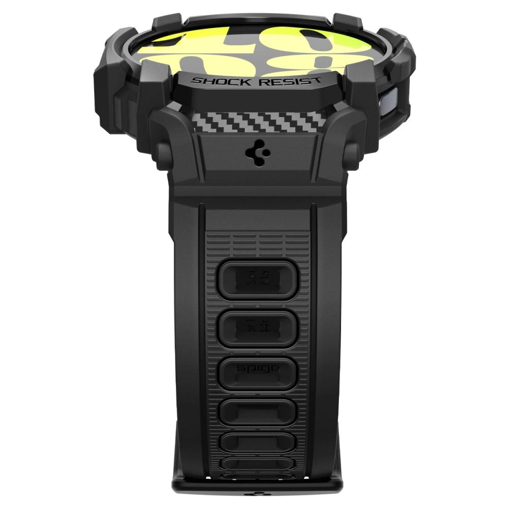 Spigen Rugged Armor Pro Case with Strap for Samsung Galaxy Watch 7 (40mm) - Blackeng