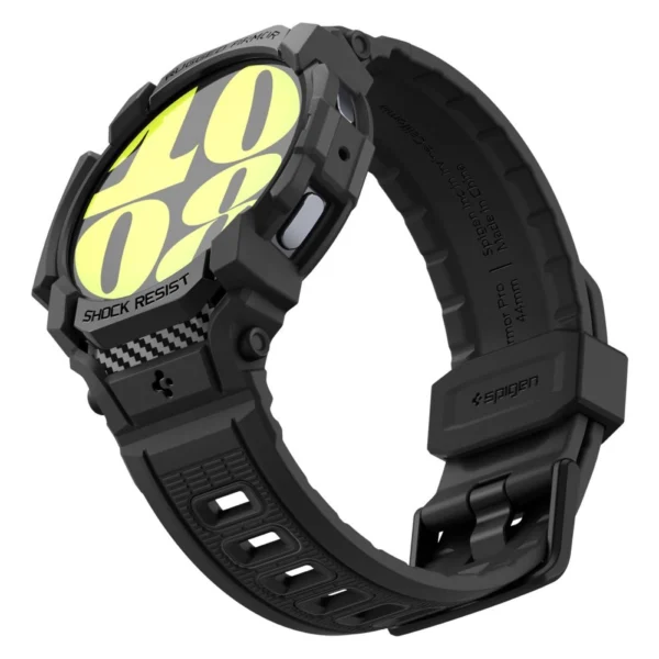 Spigen Rugged Armor Pro Case with Strap for Samsung Galaxy Watch 7 (44mm) - Blackeng
