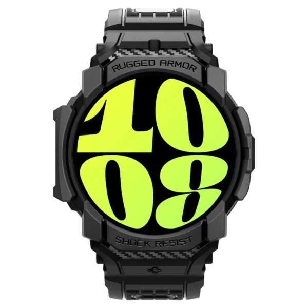 Spigen Rugged Armor Pro Case with Strap for Samsung Galaxy Watch 7 (44mm) - Blackeng