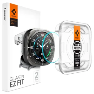 Spigen Glas.TR EZ Fit Tempered Glass for Samsung Galaxy Watch Ultra (47mm) - Clear (2-pack)eng