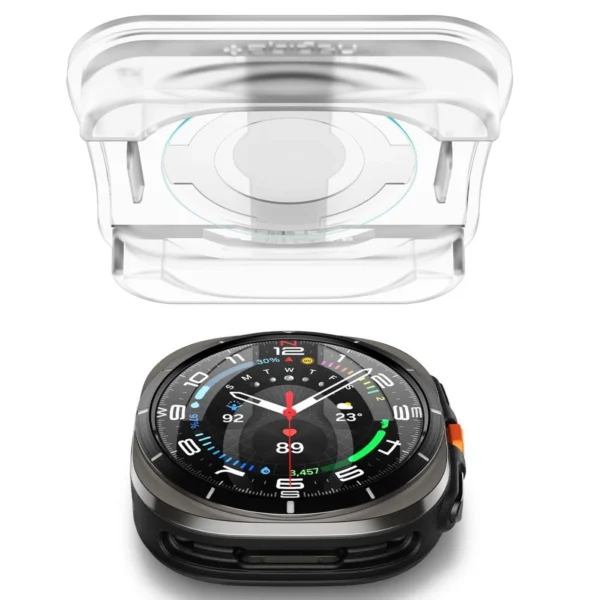 Spigen Glas.TR EZ Fit Tempered Glass for Samsung Galaxy Watch Ultra (47mm) - Clear (2-pack)eng