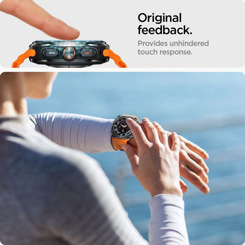 Spigen Glas.TR EZ Fit Tempered Glass for Samsung Galaxy Watch Ultra (47mm) - Clear (2-pack)eng
