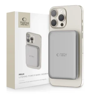 Tech-Protect PB10 LifeMag MagSafe 5000 mAh powerbank - titaniumeng