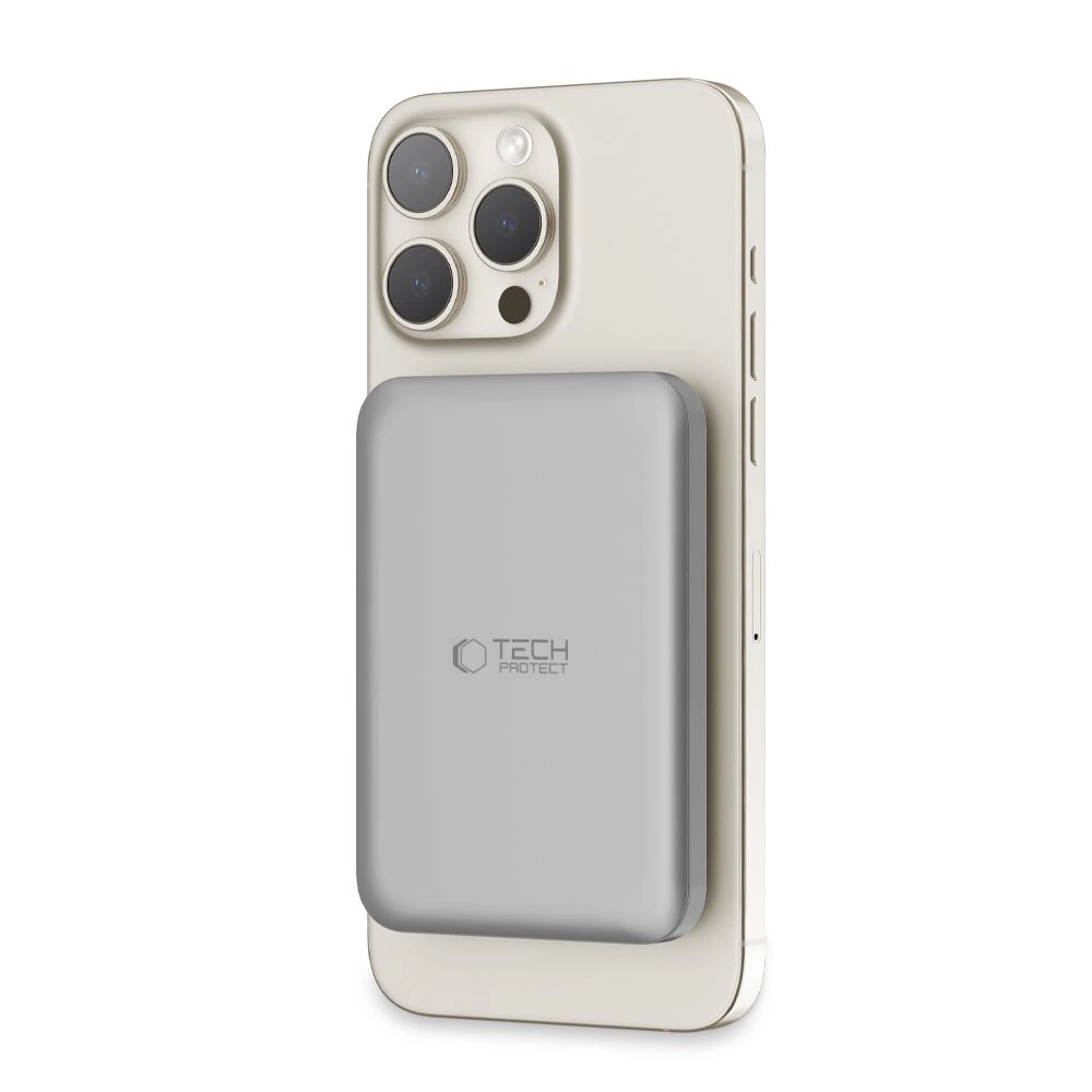 Tech-Protect PB10 LifeMag MagSafe 5000 mAh powerbank - titaniumeng
