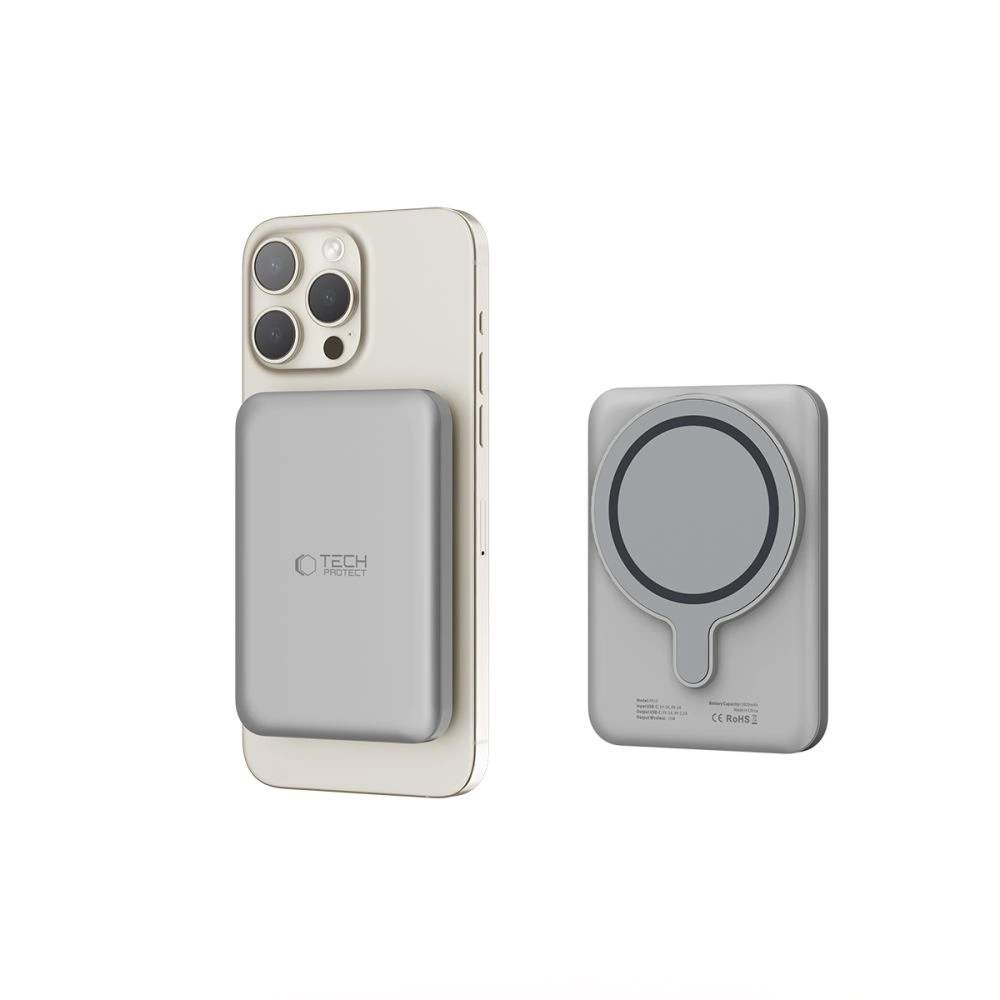 Tech-Protect PB10 LifeMag MagSafe 5000 mAh powerbank - titaniumeng