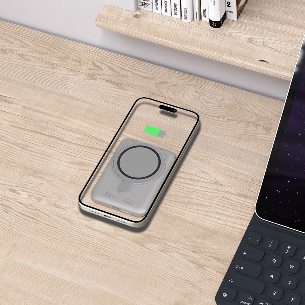 Tech-Protect PB10 LifeMag MagSafe 5000 mAh powerbank - titaniumeng
