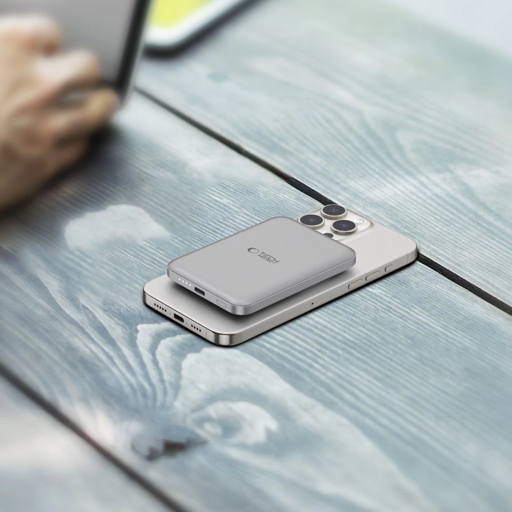 Tech-Protect PB10 LifeMag MagSafe 5000 mAh powerbank - titaniumeng