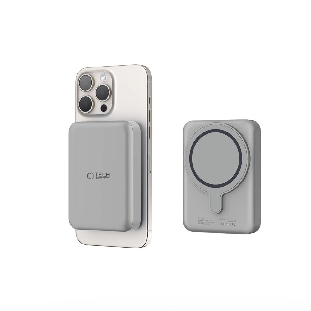 Powerbank Tech-Protect PB11 LifeMag MagSafe 10000 mAh - titaniumeng