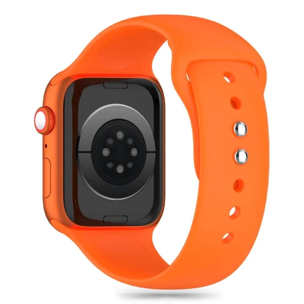 Tech-Protect Silicone Strap for Apple Watch 4 / 5 / 6 / 7 / 8 / 9 / SE / ULTRA 1 / 2 (42 / 44 / 45 / 49 mm) - Orangeeng