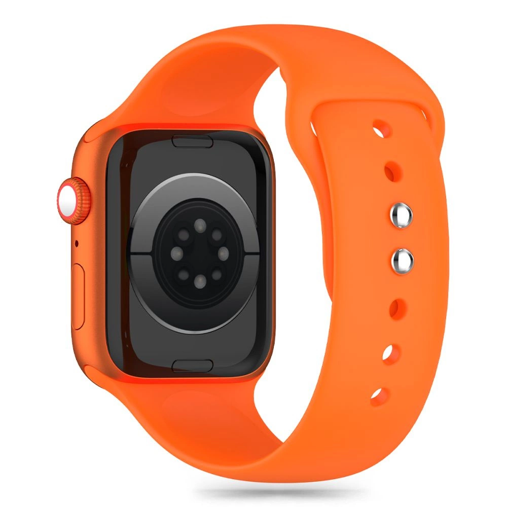 Tech-Protect Silicone Strap for Apple Watch 4 / 5 / 6 / 7 / 8 / 9 / SE / ULTRA 1 / 2 (42 / 44 / 45 / 49 mm) - Orangeeng