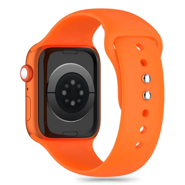 Tech-Protect Silicone Strap for Apple Watch 4 / 5 / 6 / 7 / 8 / 9 / SE (38 / 40 / 41 mm) - Orangeeng