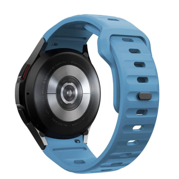 Tech-Protect Silicone Line Strap for Samsung Galaxy Watch 4 / 5 / 5 Pro / 6 / 7 / FE - Blueeng