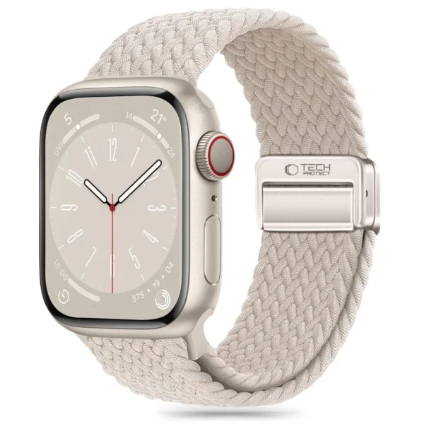 Tech-Protect Nylonmag Strap for Apple Watch 4 / 5 / 6 / 7 / 8 / 9 / SE / Ultra 1 / 2 (42 / 44 / 45 / 49 mm) - Beigeeng