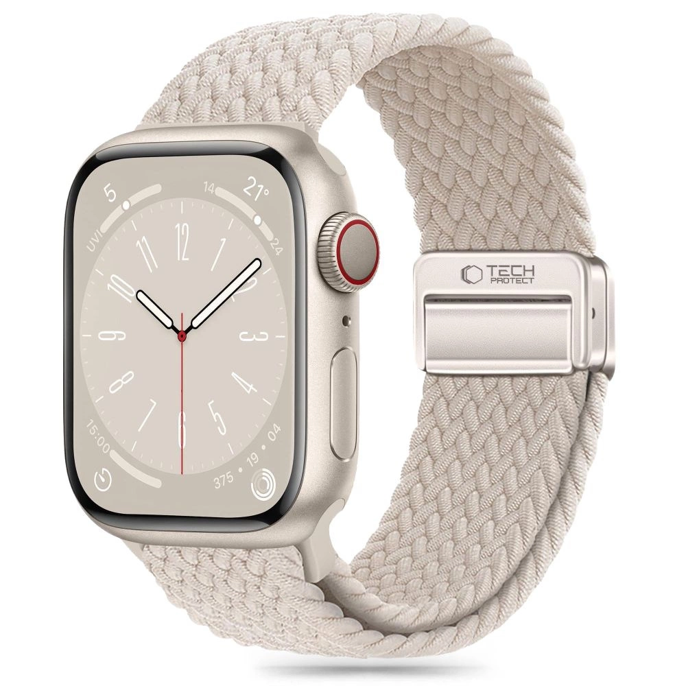 Tech-Protect Nylonmag Strap for Apple Watch 4 / 5 / 6 / 7 / 8 / 9 / SE / Ultra 1 / 2 (42 / 44 / 45 / 49 mm) - Beigeeng