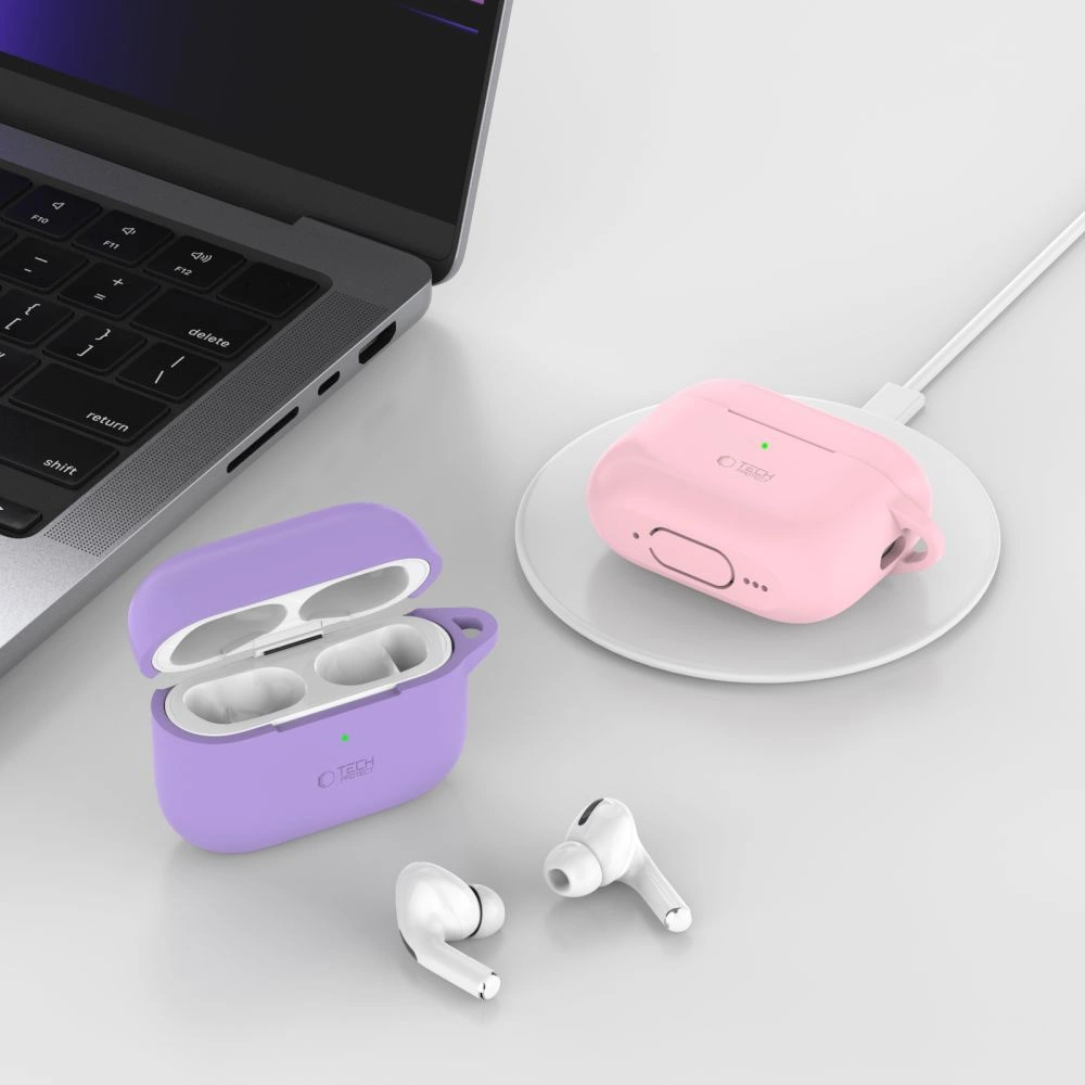Tech-Protect Silicone Hook Case for Apple AirPods Pro 1 / 2 - Greeneng