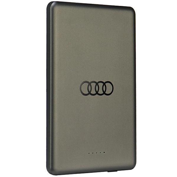 Powerbank Audi Big Logo MagSafe inductive 15W 5000mAh - grayeng