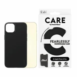 CARE by PanzerGlass Fearlessly Fashionable Case for iPhone 15 Plus - Blackeng