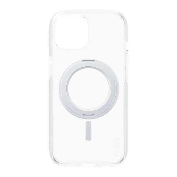 CARE by PanzerGlass Kickstand Case MagSafe for iPhone 15 - silvereng