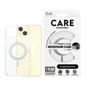 CARE by PanzerGlass Kickstand Case MagSafe for iPhone 15 Plus - silvereng