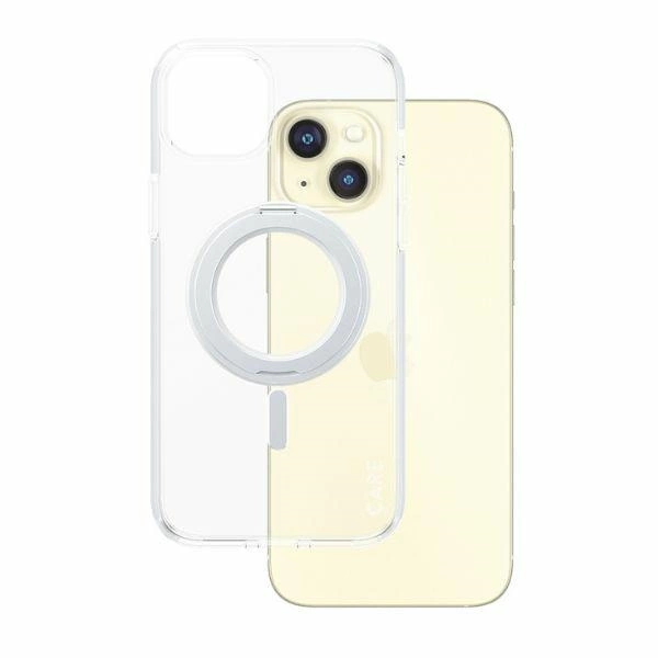 CARE by PanzerGlass Kickstand Case MagSafe for iPhone 15 Plus - silvereng