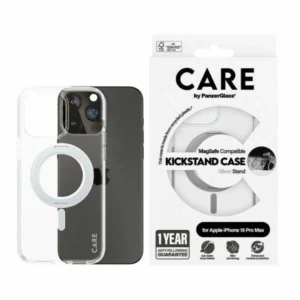 CARE by PanzerGlass Kickstand Case MagSafe for iPhone 15 Pro Max - silvereng