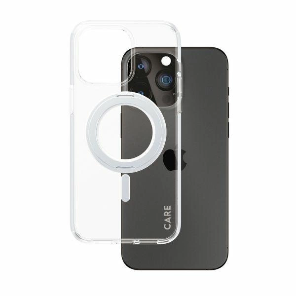 CARE by PanzerGlass Kickstand Case MagSafe for iPhone 15 Pro Max - silvereng