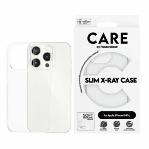 CARE by PanzerGlass Slim X-Ray Case for iPhone 15 Pro - Cleareng