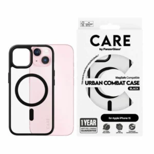 CARE by PanzerGlass Urban Combat Case MagSafe for iPhone 15 - Blackeng